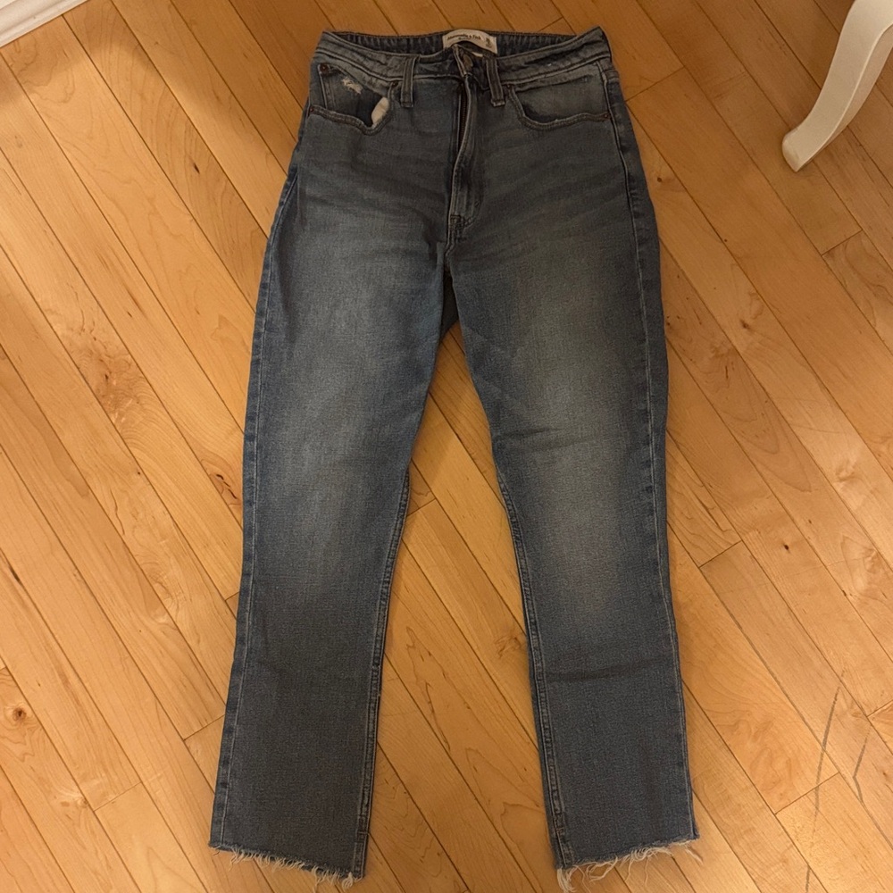 Abercrombie & Fitch Straight Leg Blue Jeans